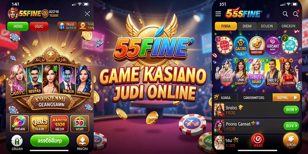 Tampilan gameplay mendebarkan di 55FIVE dengan banyak pilihan permainan Kasino.