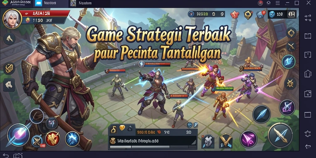 Tangkapan layar menunjukkan permainan strategis yang mendebarkan di ASIA128.