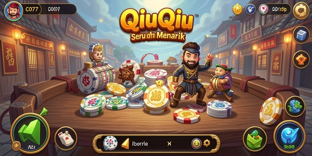 Tampilan gameplay QiuQiu yang menarik dan dinamis.