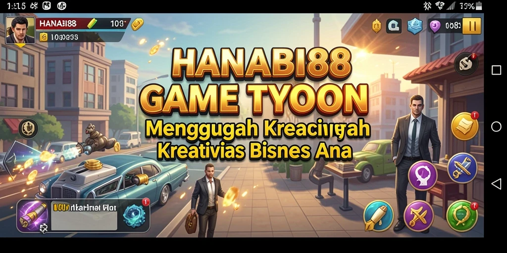 Screenshot utama HANABI88 menampilkan gameplay Tycoon yang menarik.