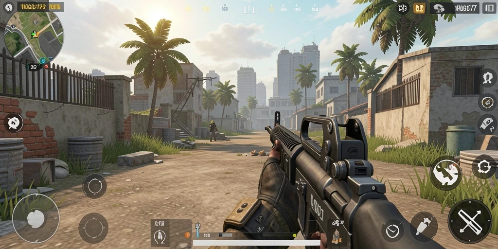 Tampilan menegangkan dari gameplay HUGO77 yang penuh aksi.