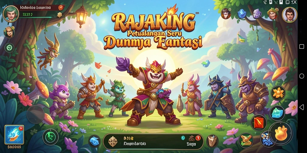 Screenshot gameplay RAJAKING menampilkan aksi petualangan yang seru.