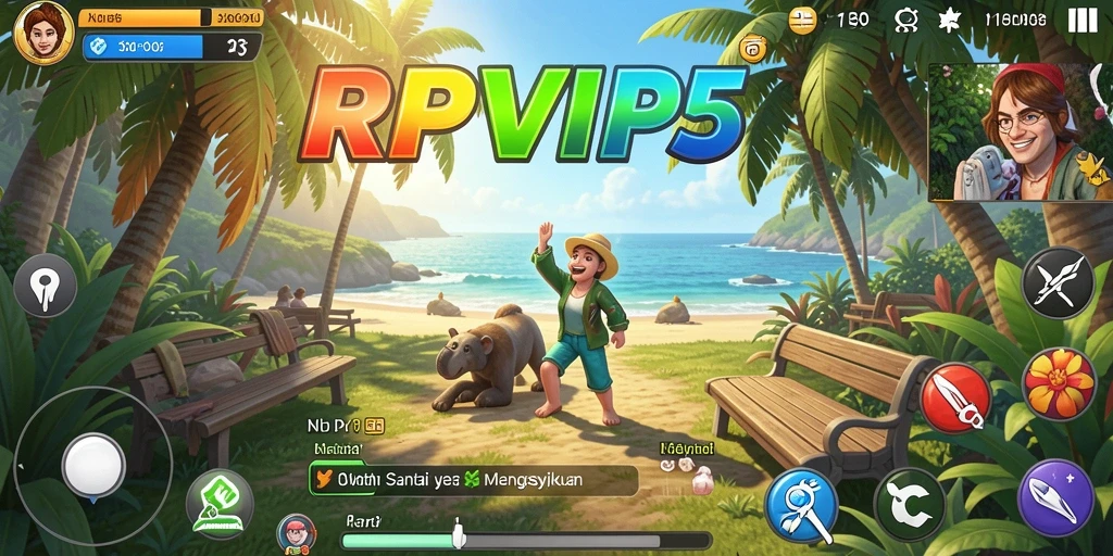 Tampilan gameplay RPVIP5 yang mengasyikkan dan penuh warna.