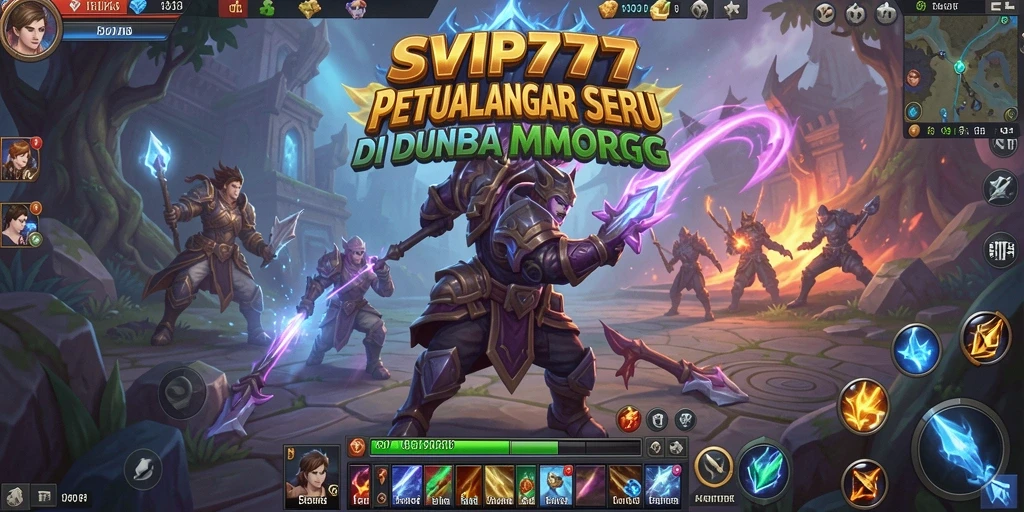 Screenshot yang menampilkan pertarungan seru dalam game MMORPG SVIP777.