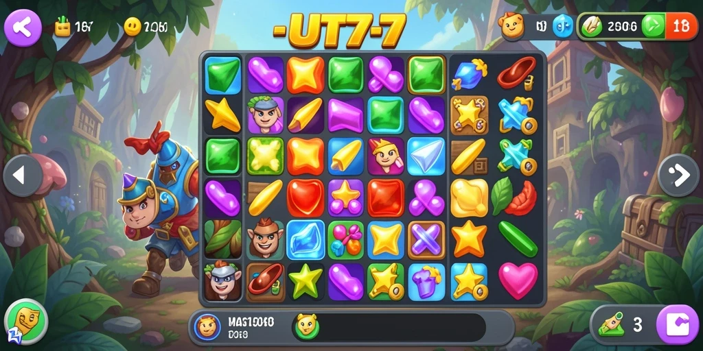 Tampilan gameplay UT77 yang menarik dan penuh warna.